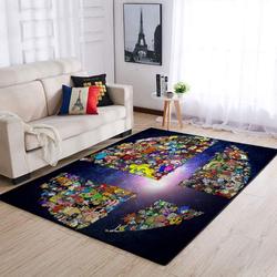 Super Smash Bros. Area Rug Living Room Rug Home Decor Nintendo Video Game Gfd 19091602