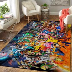 Super Smash Bros. Area Rug Nintendo Video Game Carpet Gamer Living Room Rugs Rug Regtangle Carpet Floor Decor Home Decor V3959