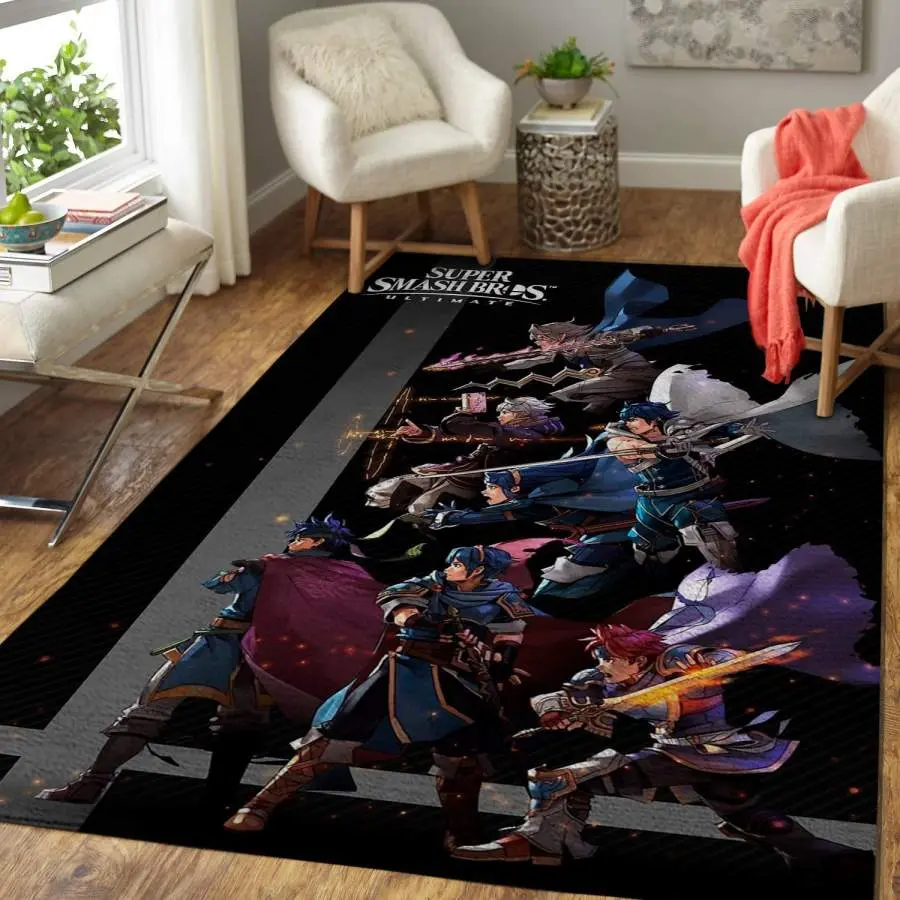 Super Smash Bros. Ultimate Area Rug Living Room Rug Home Decor Gaming Floor Decor S25102