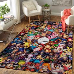Super Smash Bros. Ultimate Area Rug Nintendo Video Game Carpet Gamer Living Room Rugs Rug Regtangle Carpet Floor Decor Home Decor V5545