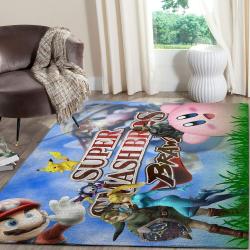 Super Smash Bros Ultimate Game Nintendo Switch Fn050205 Gaming Area Rug Rug Regtangle Carpet Floor Decor Home Decor