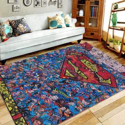 Superman Area Rug Living Room Rug Home Decor Home Decor Bedroom Living Room Decor