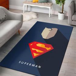 Superman Logo Marvel Movies Area Rugs Living Room Carpet Rug Regtangle Carpet Floor Decor Home Decor