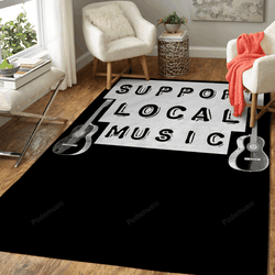 Support Local Music Music Art For Fans Area Rug Living Room Carpet Rug Regtangle Carpet Floor Decor Home Decor