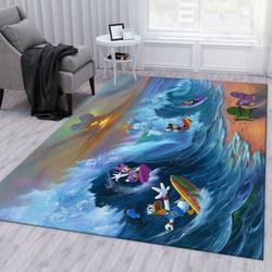 Surfing Disney Area Rug Living Room And Bed Room Rug Rug Regtangle Carpet Floor Decor Home Decor