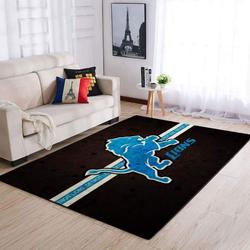 Traditional Detroit Lions Rugs at Living Room Rug Home Decor 05094