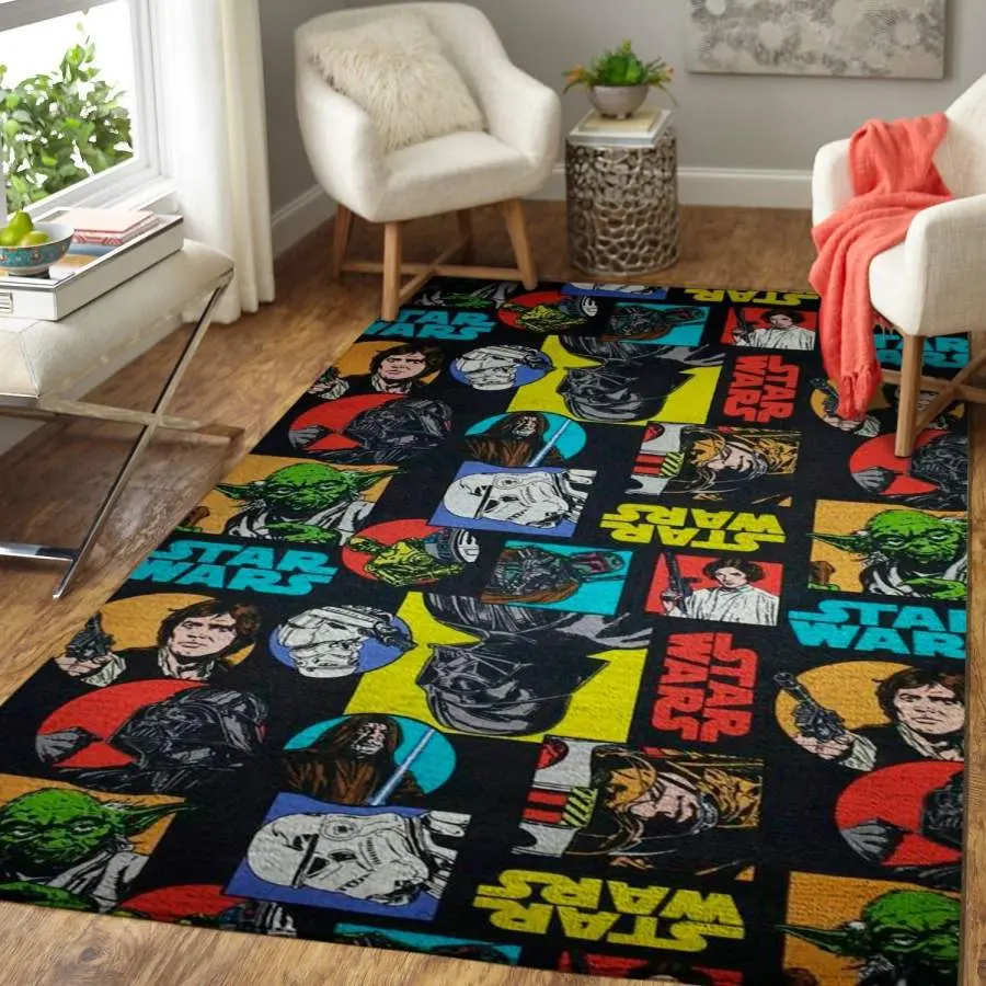 Star Wars Movie Rug Print Area Rug Living Room Rug Home Decor