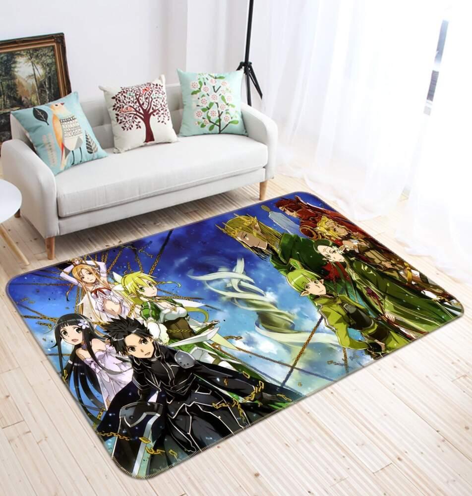 Sword Art Online Anime 27 Area Rug Living Room And Bed Room Rug Rug Regtangle Carpet Floor Decor Home Decor