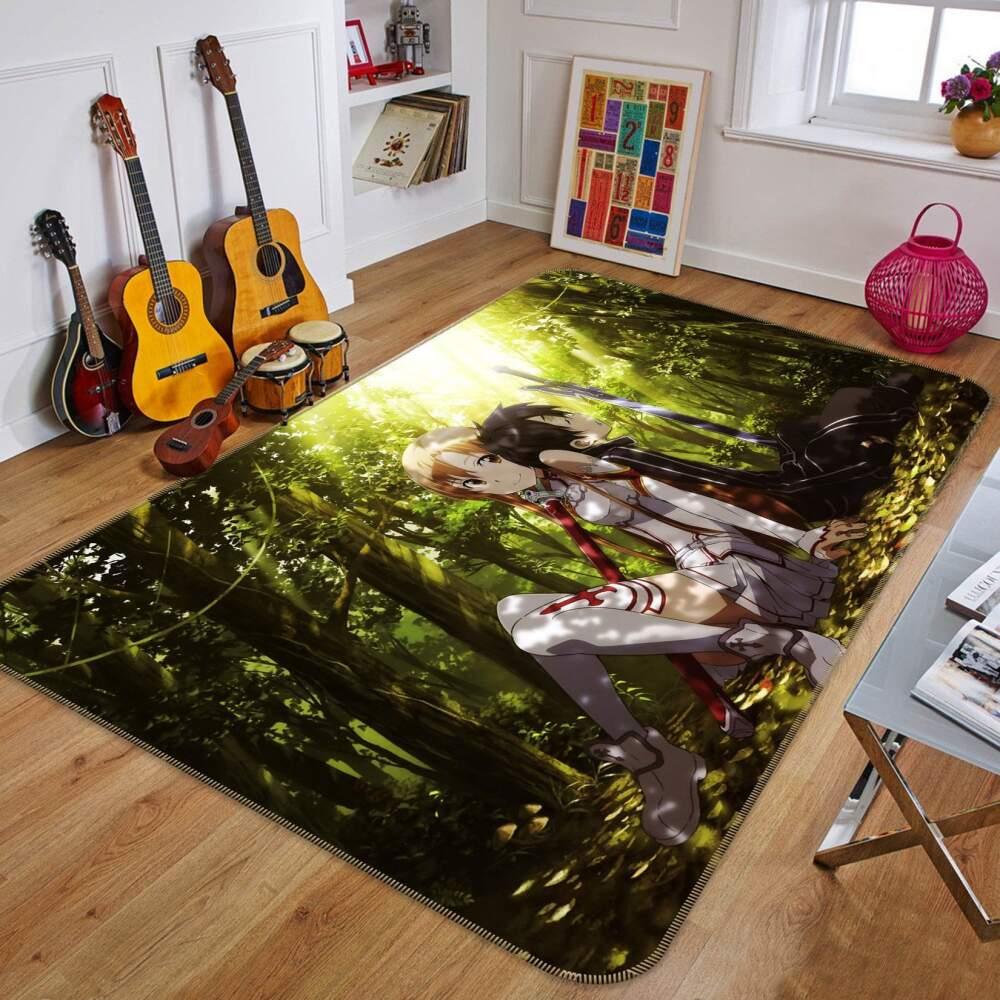 Sword Art Online Anime 9 Area Rug Living Room And Bed Room Rug Rug Regtangle Carpet Floor Decor Home Decor
