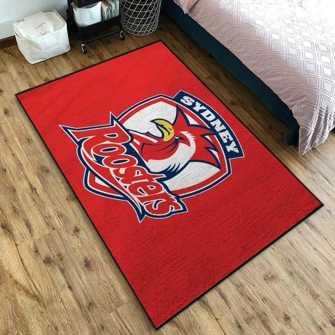 Sydney Roosters Christmas Gift Area Rugs Living Room Carpet Floor Home Decor Rug Regtangle Carpet Floor Decor Home Decor