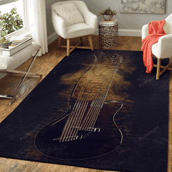Synergyx20 Mistery Guitar Music Art For Fans Area Rug Living Room Carpet Rug Regtangle Carpet Floor Decor Home Decor