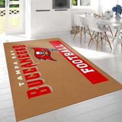 Tampa Bay Buccaneers Gold Nfl Football Area Rug Living Room Rug Home Decor