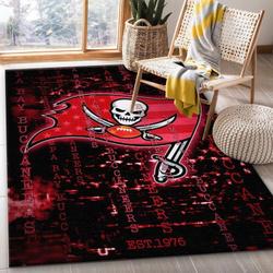 Tampa Bay Buccaneers Nfl Football Area Rug Living Room Rug Home Decor 15