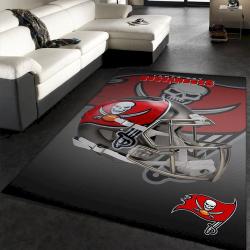Tampa Bay Buccaneers Nfl Team Logo Helmet Rug Room Carpet Custom Area