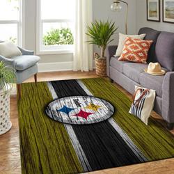 NFL Pittsburgh Steelers Living Rug Home Decor Room Carpet Sport Custom Area