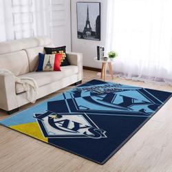 Tampa Bay Rays Wooden Style Area Rug Mlb Team Logo Living Room Rugs V6656