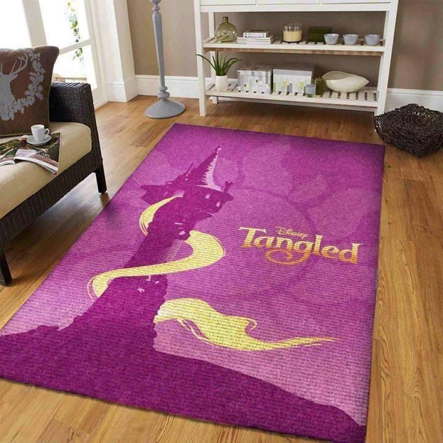 Tangled Area Rug Living Room Rug Home Decor Disney Movie Ofd 301019