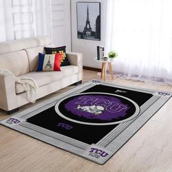 Tcu Horned Frogs Area Rugs Ncaa Living Room Carpet 200303118 2