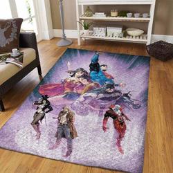 Team Justice League Area Rugs Living Room Carpet Christmas Gift Rug