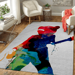 Teddybear Watercolor Music Legends Art For Fans Area Rug Living Room Carpet Rug Regtangle Carpet Floor Decor Home Decor