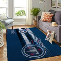 Tennessee Titans Nfl Area Rugs Living Room Carpet Team Logo Sports Rug