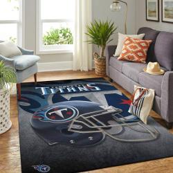 Tennessee Titans Nfl Area Rugs Team Helmet Living Room Carpet Sports Rug