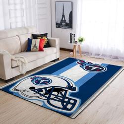 Tennessee Titans Nfl Area Rugs Team Logo Helmet Living Room Carpet Sports Rug