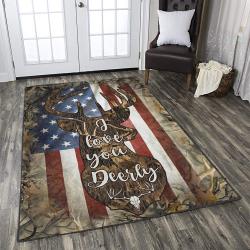 I Love You Dearly American Flag Quote Style Rug Bedroom Rug Home Us Decor