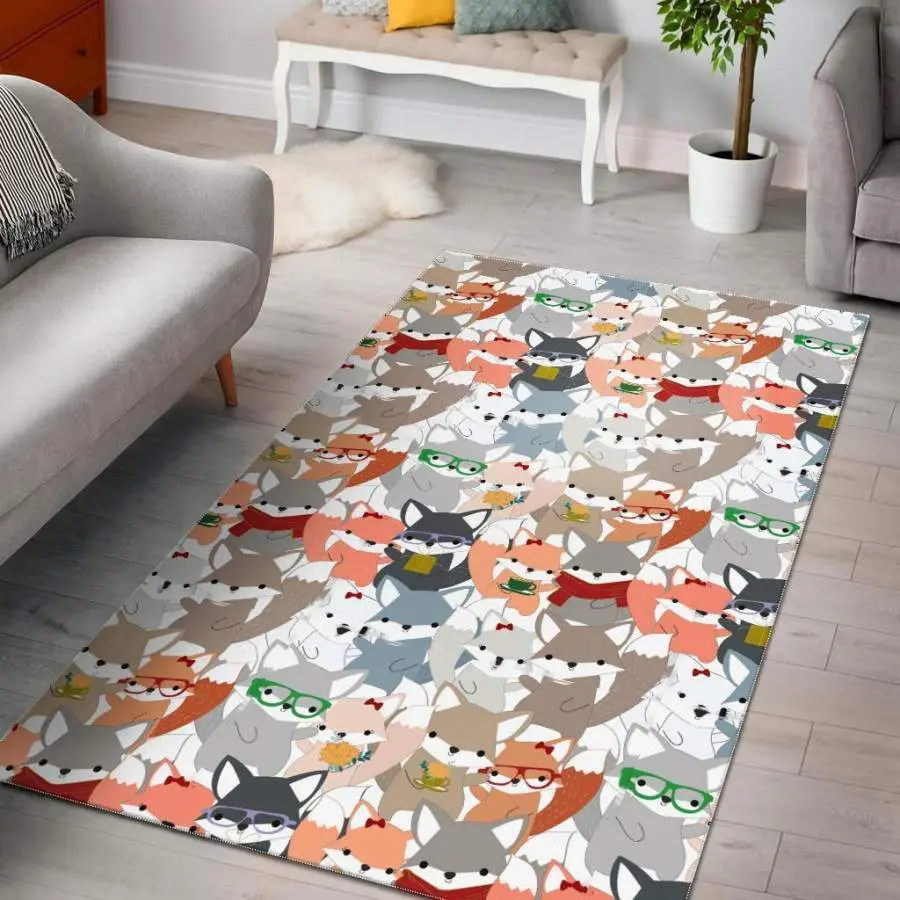 Tennis Ball Pattern Print Area Rug Living Room Rug Home Decor