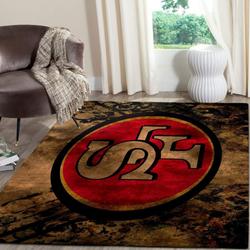 San Francisco 49ers Area Rug Living Room Rug Home Decor NFL Team Logo 20030440