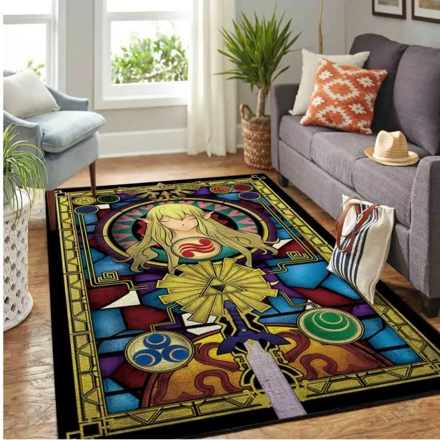 Legend of Zelda Game Rug Carpet 200303142 Home Decor Area Rug Living Room