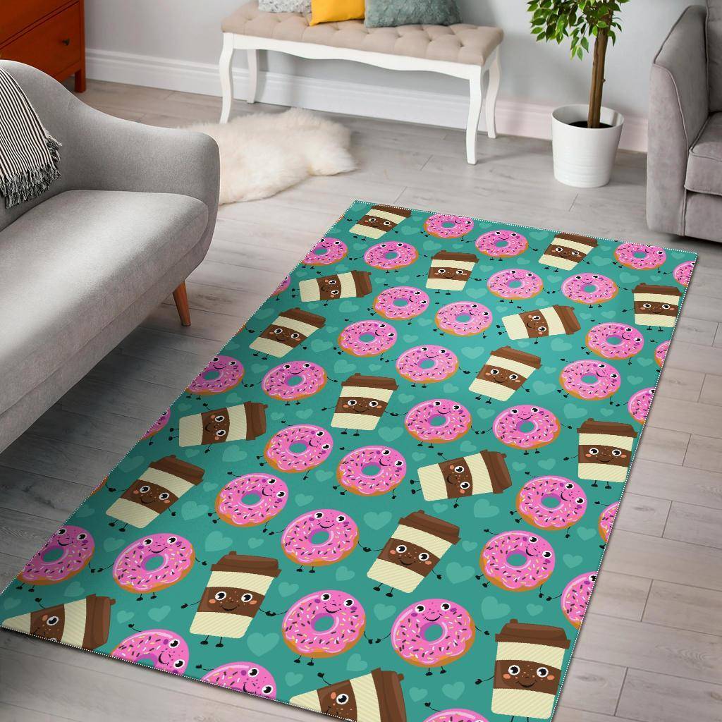 Thai Golden Elephant Print Area Rug Living Room Rug Home Decor
