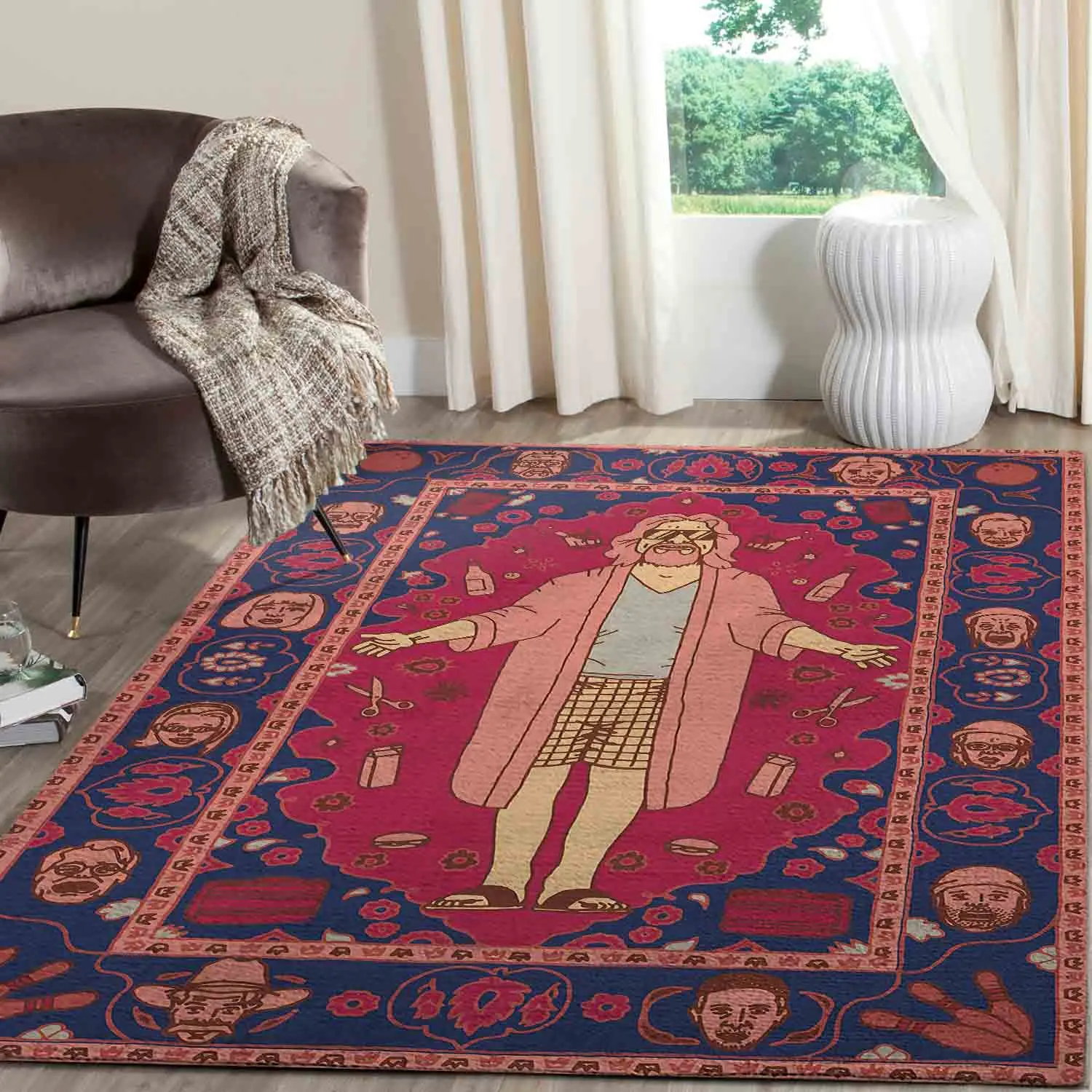 The Big Lebowski Carpet The Dude Living Room Bedroom Area Rug Rug Regtangle