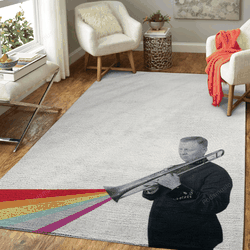 The Colour Of Music People In Collage Art For Fans Area Rug Living Room Carpet Rug Regtangle Carpet Floor Decor Home Decor