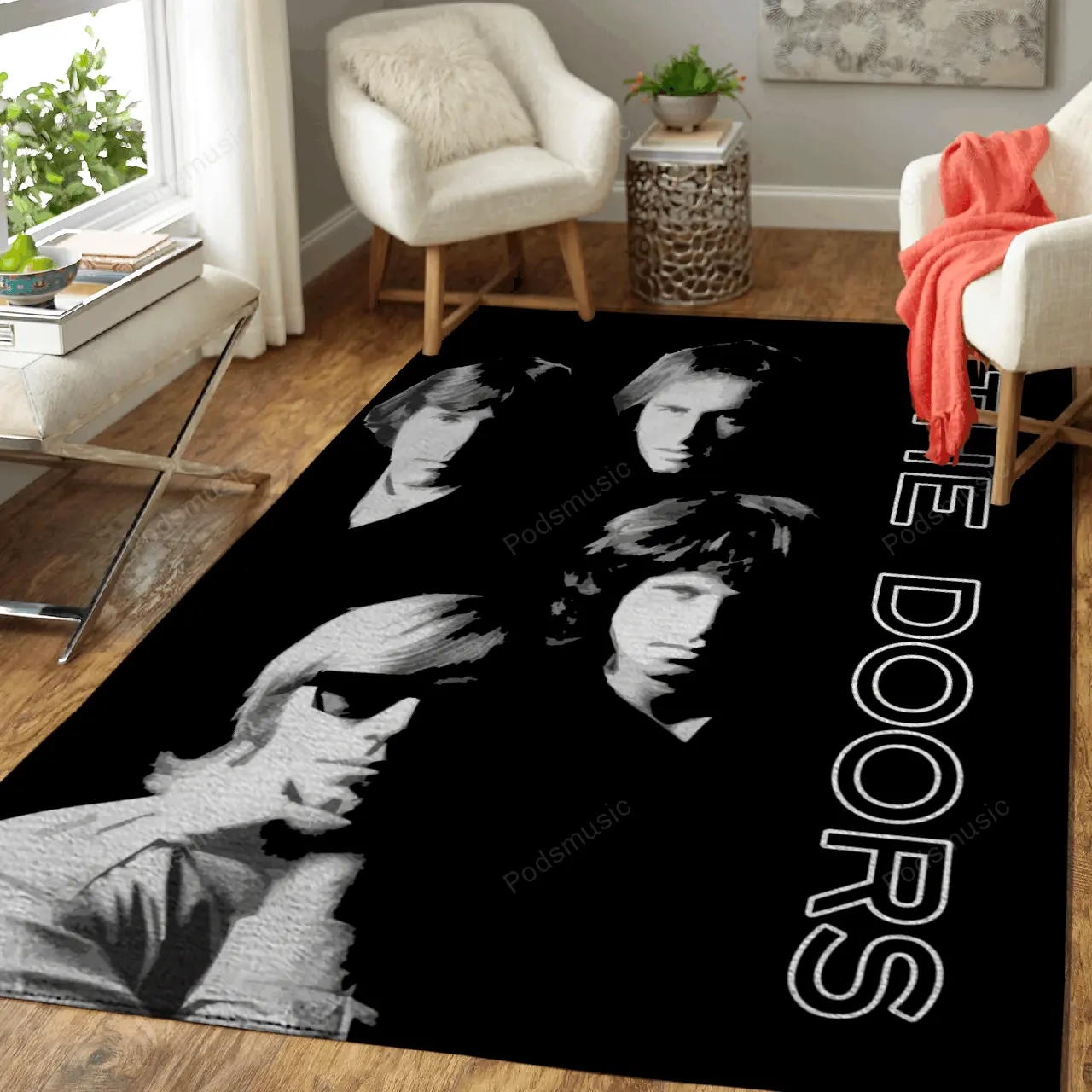 The Doors Art 1 Music Artwork Art For Fans Area Rug Living Room Carpet Rug Regtangle Carpet Floor Decor Home Decor