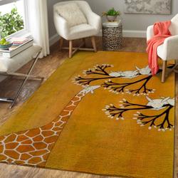 The Giraffe & The Bunnies Area Rug 191016 Ofd Area Rug Living Room Carpet Rug Regtangle Carpet Floor Decor Home Decor