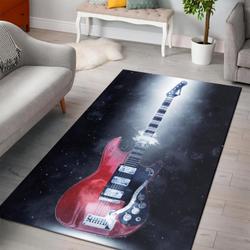 Classical Guitar Electric Guitar Area Rug Living Room Rug Home Decor Floor Decor 021119