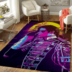 The King Of Pop 80S Artwork Music Synthwave 80S Art For Fans Area Rug Living Room Carpet Rug Regtangle Carpet Floor Decor Home Decor