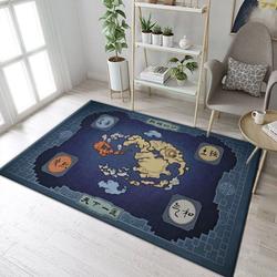 The Last Airbender Anime Map Area Rug Living Room And Bed Room Rug Rug Regtangle Carpet Floor Decor Home Decor