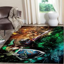 The Legend Of Zelda Area Rug Nintendo Video Game Carpet Gamer Living Room Rugs Rug Regtangle Carpet Floor Decor Home Decor V406