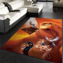 The Lion King Iconic Rafiki Simba Birth Scence Area Rug Living Room And Bed Room Rug Rug Regtangle Carpet Floor Decor Home Decor