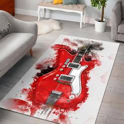 Guitar Area Rug Living Room Rug Home Decor Home Decor Bedroom Living Room Decor