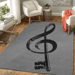 The Music Is The Key. Artsy Art For Fans Area Rug Living Room Carpet Rug Regtangle Carpet Floor Decor Home Decor