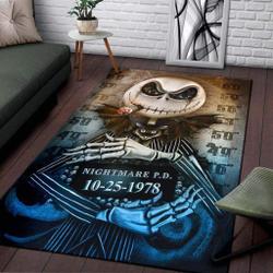 The Nightmare Before Christmas Area Rug Jack Skellington Carpet Area Rug Living Room Carpet Rug Regtangle Carpet Floor Decor Home Decor