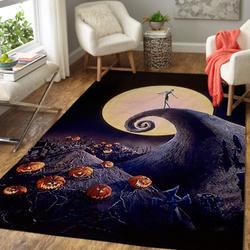 The Nightmare Before Christmas Area Rug Jack Skellington Living Room Carpet Rug Regtangle Carpet Floor Decor Home Decor