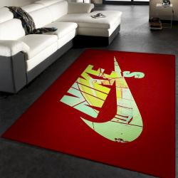 The Nik Logo Sport Area Rugs Living Room Carpet Brands Fashion Floor Deco