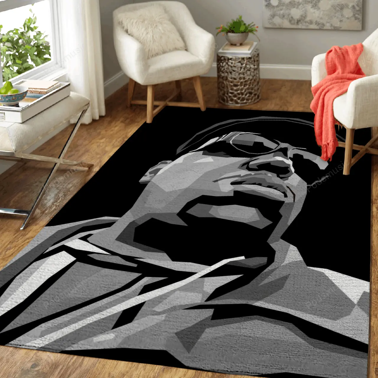 The Notorious Big Bw Music Art For Fans Area Rug Living Room Carpet Rug Regtangle Carpet Floor Decor Home Decor