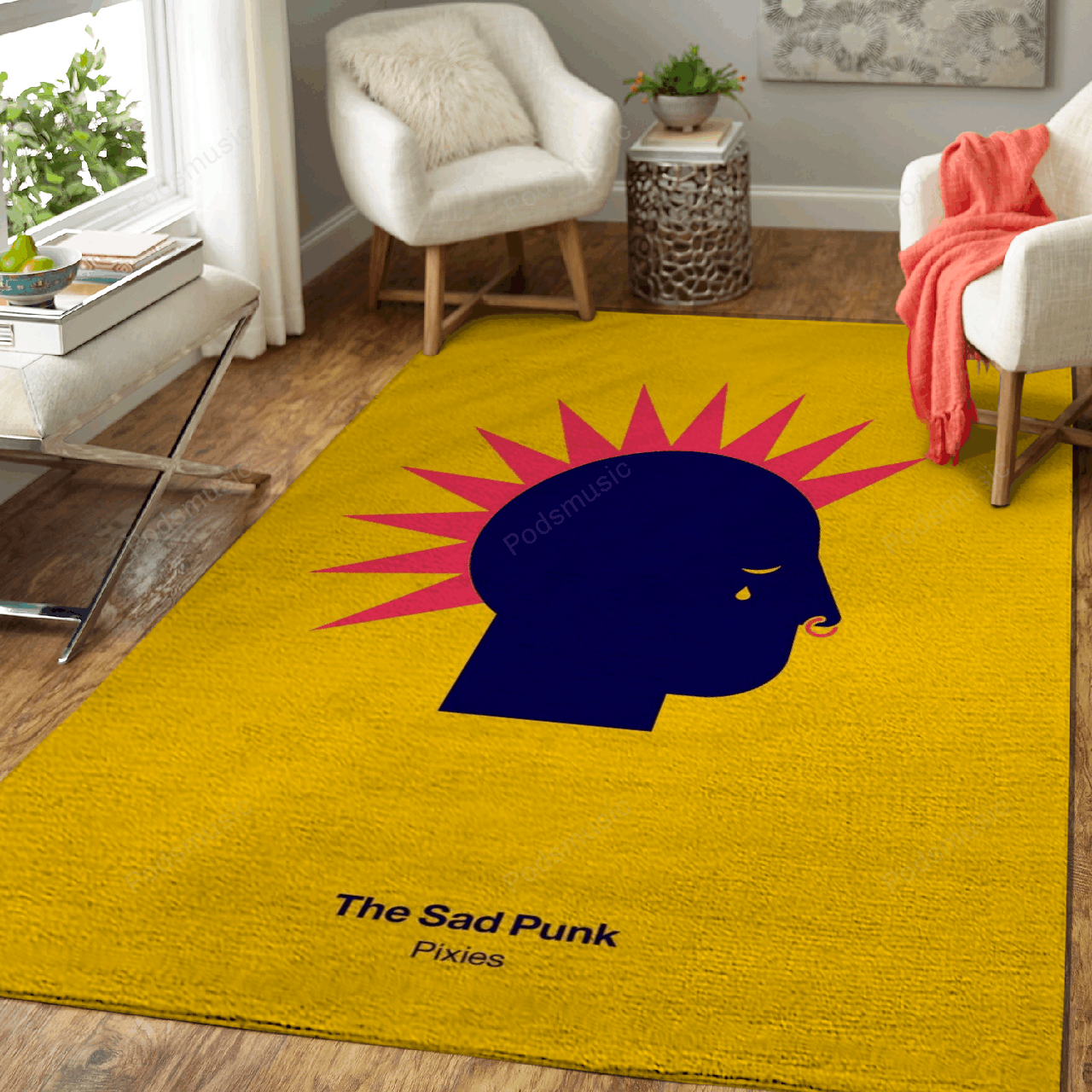 The Sad Punk Music Art For Fans Area Rug Living Room Carpet Rug Regtangle Carpet Floor Decor Home Decor