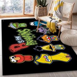 The Sesame Street Monsters Area Rug Living Room And Bed Room Rug Rug Regtangle Carpet Floor Decor Home Decor