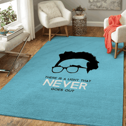 The Smiths Blue Music Icons Art For Fans Area Rug Living Room Carpet Rug Regtangle Carpet Floor Decor Home Decor